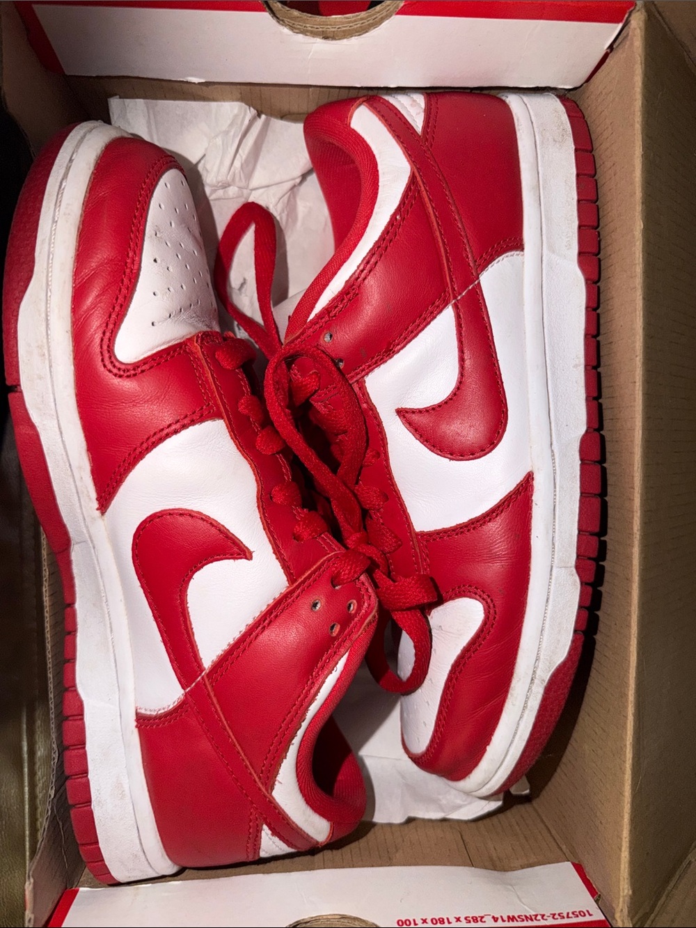 Red Nike dunks
